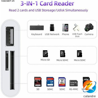 Đầu đọc thẻ đa chức năng loại c cho điện thoại android / otg / sd / tf