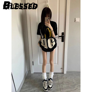 Blessed áo phông áo thun nữ croptop baby tee Phong cách Korean Casual phổ biến WTX2450LPA 20Z240513
