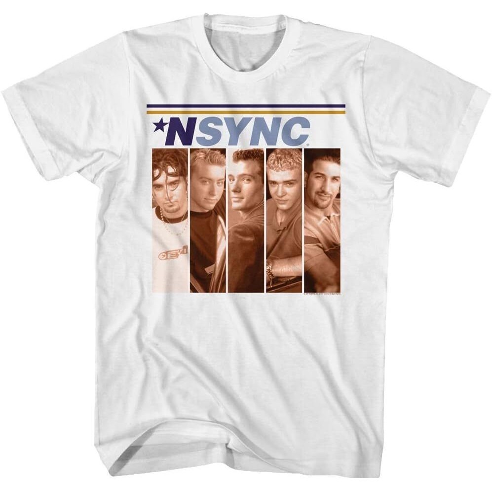 2024 bánh quế cho bạn bè Cổ điển NSYNC Hộp Trắng Áo thun dành cho người lớn Tee xs-3xl