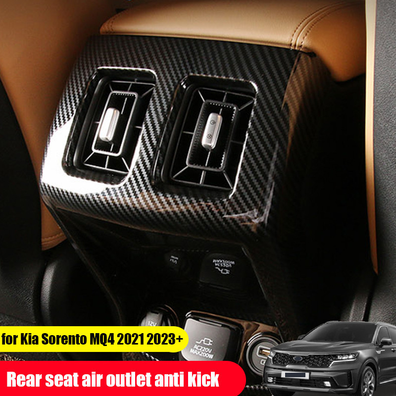 Dành Cho Xe Kia Sorento MQ4 2021 2022 2023 2024 Ghế Sau Điều Hòa Lỗ Thông Hơi Bao Phủ Chống Đá ABS S