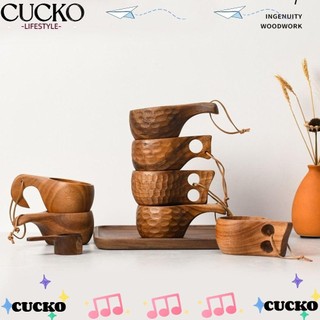 Cucko cốc sữa gỗ cà phê phần lan cốc ăn sáng cốc cao su gỗ rùa vỏ