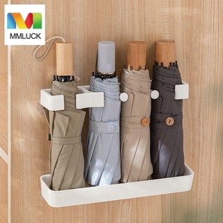 Giá thoát nước ô MMLUCK, Giá đỡ ô treo tường bằng nhựa màu trắng, Máy khoan thực tế có thể điều chỉnh chiều cao có móc Giá đỡ ô trong phòng khách