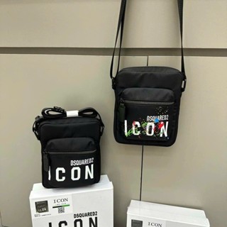  Túi đeo chéo nam nữ ,I.C.O.N  Dsq2  Fullbox hộp giấy thẻ túi đeo ngực  cực đẹp 