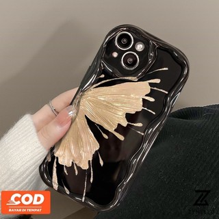 Tương thích cho IPhone 15 Pro Max IPhone 11 IPhone 14 Pro Max IPhone 13 Pro Max IPhone 12 Pro Max IPhone 7 Plus IPhone 8 Plus INS Vỏ điện thoại TPU chống sốc hình bướm gió