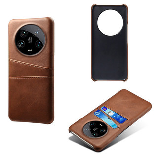 Dành Cho Xiaomi 14 Ultra Ốp Lưng ELVEV Da Vintage Bảo Vệ Điện Thoại Có Khe Cắm Thẻ