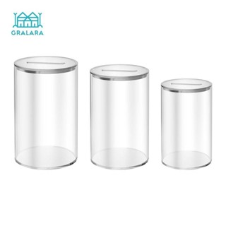 Hộp đựng tiền Acrylic, trong suốt, để bàn làm việc, đồ thủ công, ngân hàng heo con sáng tạo,