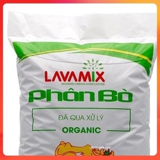 Phân Bò Hữu Cơ Tiện Lợi, Giá Thể Trồng cây Qua Xử lý Mùi Hôi (túi lớn 10dm3=2.2 - 2.7kg)