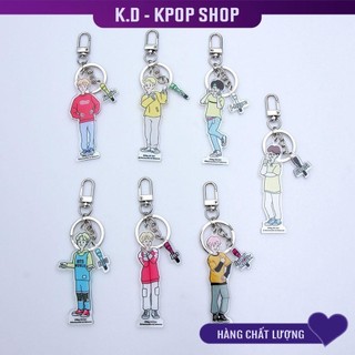 Móc Khóa BTS World Kèm Mic Tên Thành Viên