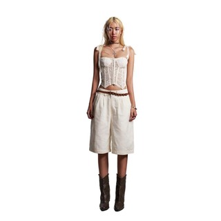 IUNU Linen Jorts Pants - Quần Short ống rộng linen
