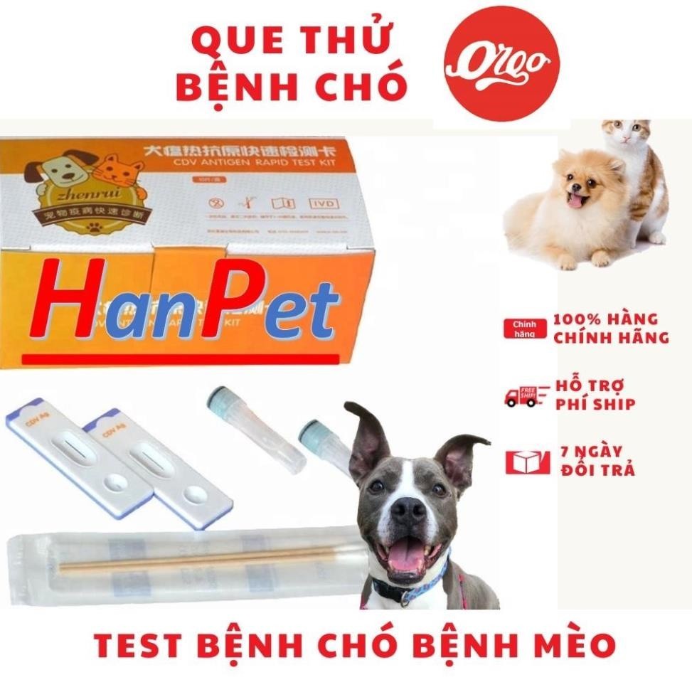 Orgo New-(1 Kít) Que test bệnh chó PARVO CPV - CARE CDV FPV cho mèo dụng cụ phòng khám chó mèo