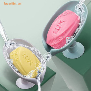 Lucaiitn Lá Hình Hộp Xà Phòng Thoát Xà Phòng Phòng Phòng Tắm Giá Đỡ Bọt Biển Tấm Bảo Quản VN