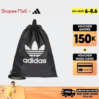 adidas Phong cách sống Túi rút thể thao Trefoil Unisex Đen BK6726