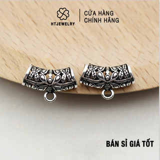 Bạc s925: charm bạc ống treo hình bướm htjewelry ph282