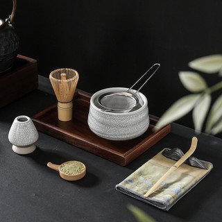 Bộ trà Matcha Bộ 7 món Matcha Bát Matcha Bàn chải Matcha Giá đỡ máy khuấy Matcha Thìa Matcha Bàn chải khuấy bột Matcha Dụng cụ pha trà Matcha Bàn chải Matcha Bàn chải trà Baibenli Bộ dụng cụ pha trà Matcha