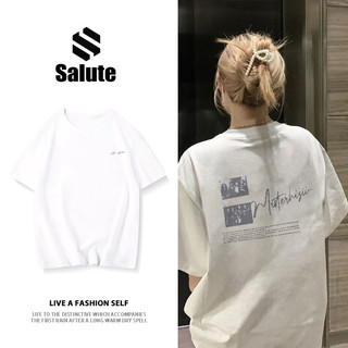 Áo phông nữ trắng girl phố cổ tròn local brand Salute áo thun hàn quốc outerity Y1321