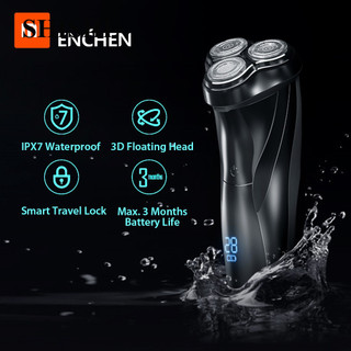 Shishinxiaomi Enchen BlackStone 3 Máy Cạo Râu Điện 3D Ba Nổi Đầu Lưỡi Dao Cạo Râu Nam Mặt Râu Tông Đơ USB Re