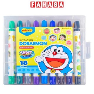 Bút sáp vặn colorkit 18 màu tcr-c008/do