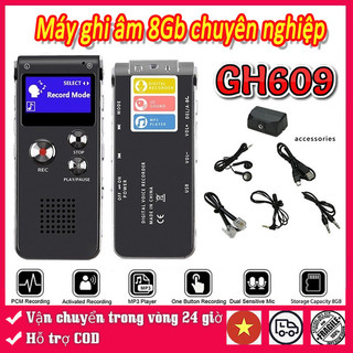 ⚡️COD⚡️Máy Ghi Âm 8Gb Chuyên Nghiệp - Mini Chuyên Nghiệp Ổ Đĩa Flash USB Ghi Âm Mictaphone（đầy Đủ Phụ Kiện）