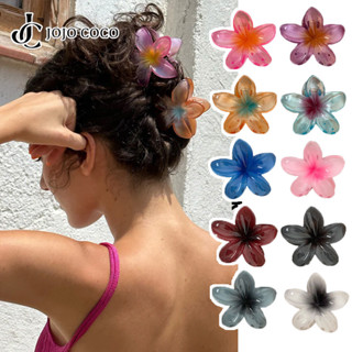 Jojo COCO Hawaii Plumeria Kẹp Tóc Nữ Phong Cách Hàn Quốc Thời Trang Đi Biển Kỳ Nghỉ Hoa Kẹp Tóc