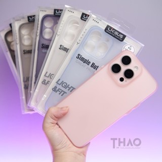 Ốp lưng Likgus Slim dành cho iPhone, nhám chống bám vân tay, mỏng nhẹ, có bảo vệ cam,  bảo vệ điện thoại khỏi trầy xước