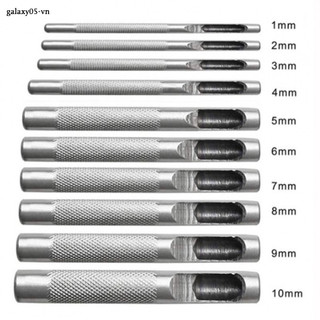 10 chiếc Dụng cụ đục lỗ bằng da Bộ dụng cụ khoan rỗng 1-10mm