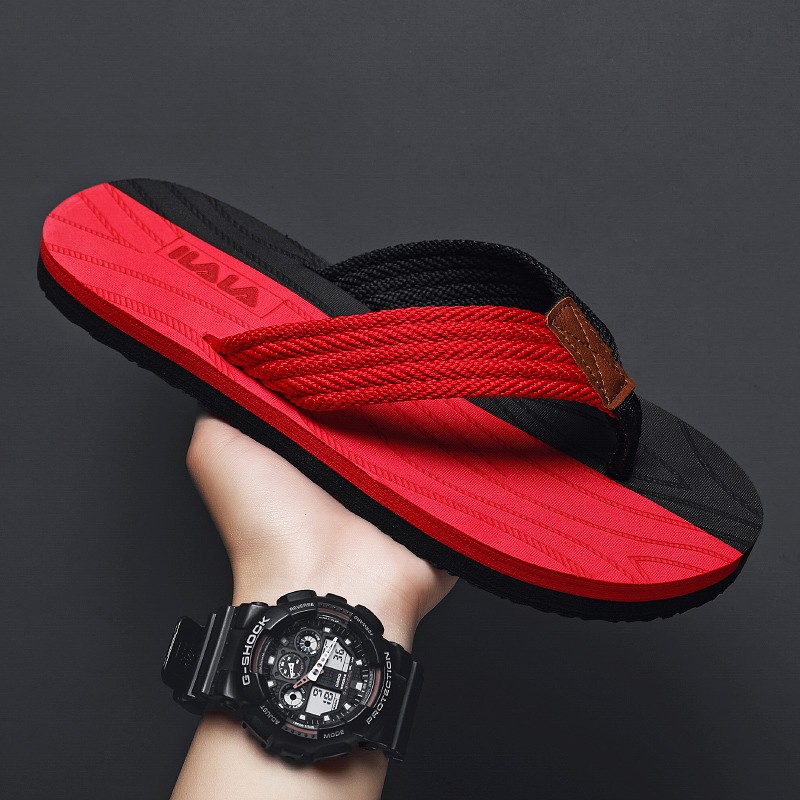 Channel Tiger Flip-Flops Nam Mùa Hè Phong Cách Mới Mặc Ngoài Chống Trơn Trượt Dép Hợp Thời Trang Nam