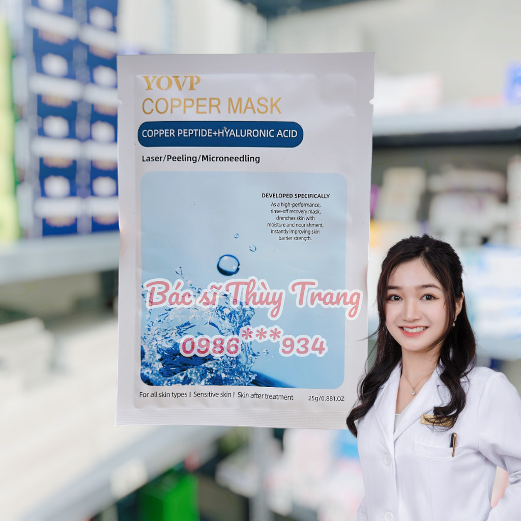 Mặt nạ MASK COPPER YOVP cấp ẩm, làm dịu, giảm đỏ, phục hồi da