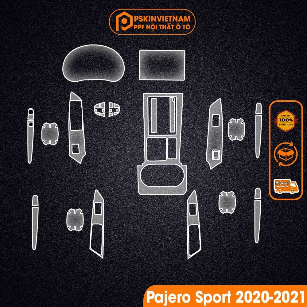 Dán PPF trong suốt bảo vệ nội thất xe MITSUBISHI Pajero Sport 2020-2022 - Pskin.Vn
