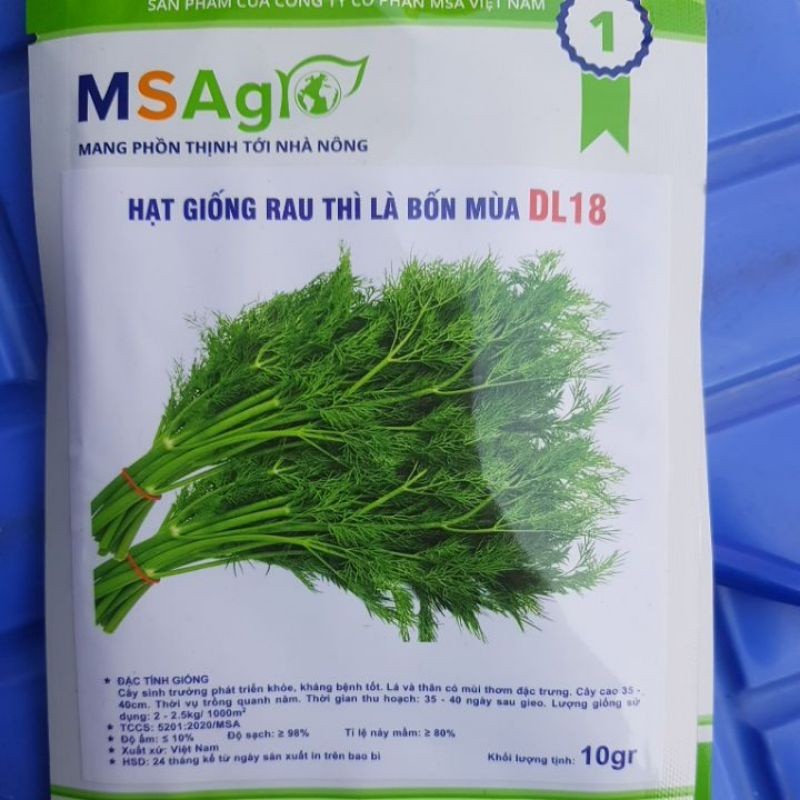 Hạt giống rau thì là bốn mùa ( rau thanh hao ) 20g