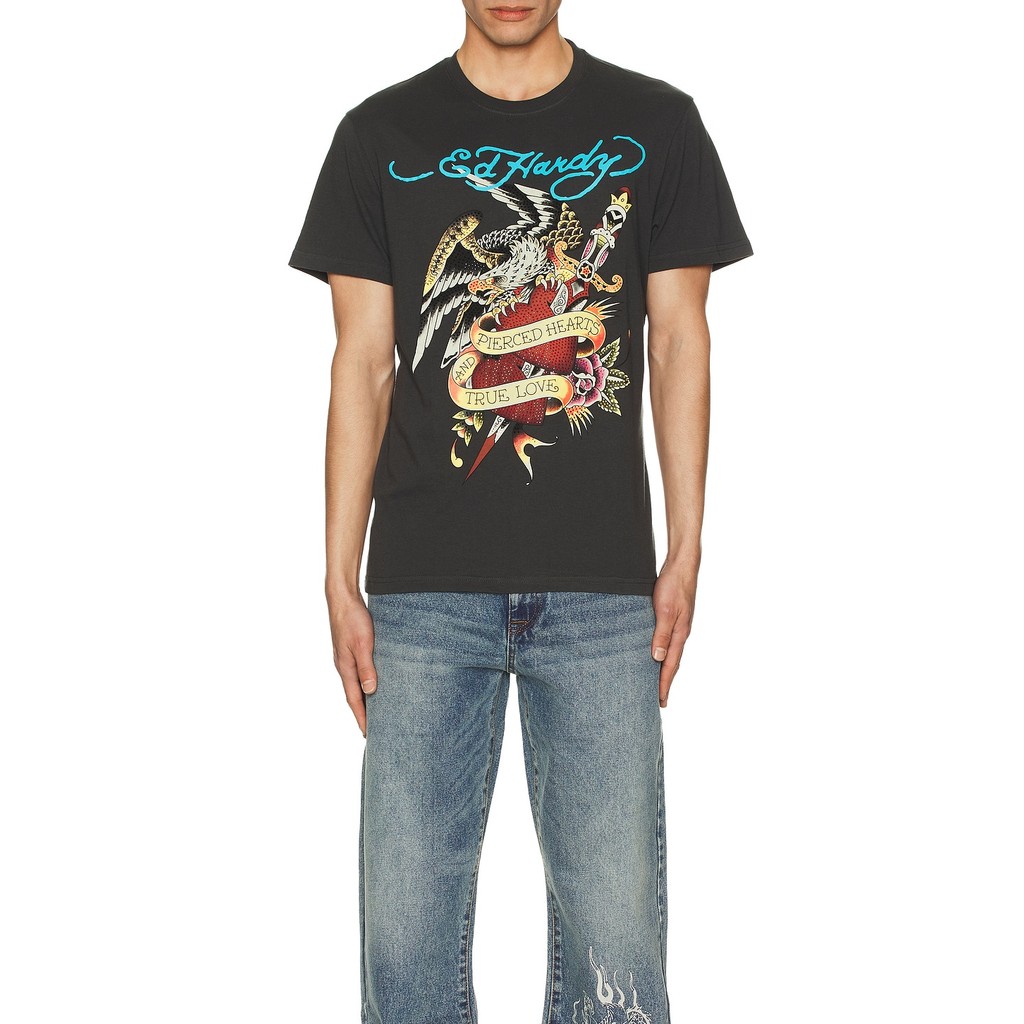 Áo thun ngắn tay Ed Hardy cotton dành cho nam