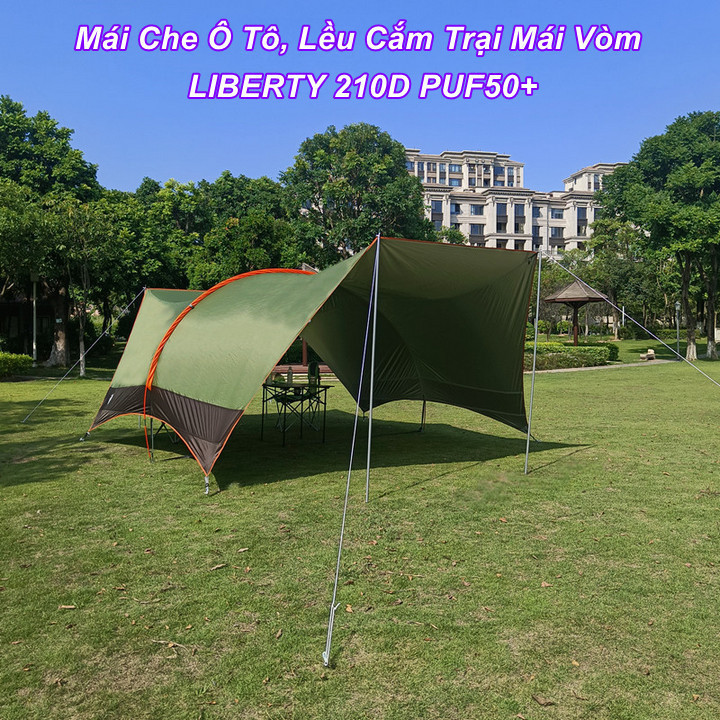 Mái Che Ô Tô, Lều Cắm Trại Mái Vòm Vinyl Harpy Cao Cấp Chống Nắng Camping Tent