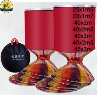 Rọng đựng cá khung kim loại 7 màu nhiều kích cỡ
