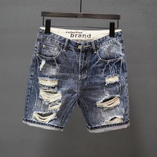 Quần short jean rách cổ điển dành cho nam