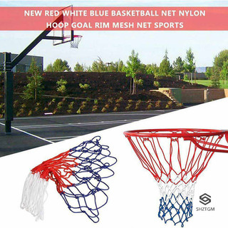[Shztgm] Lưới bóng rổ tiêu chuẩn Nylon Hoop Goal Vành tiêu chuẩn cho giá đỡ bóng rổ Mới