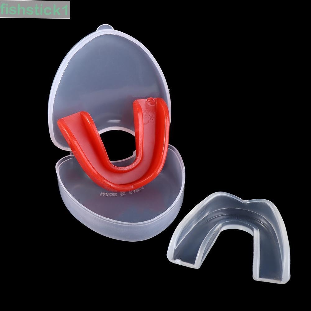 Fishstick1 Thể Thao Bảo Vệ Miệng Thanh Niên Eva Răng Nẹp Bảo Vệ Trẻ Em Karate Boxing Người Lớn Mouthguard