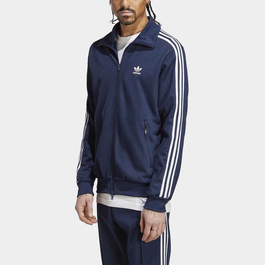 Adidas Phong cách sống Áo Track Jacket Beckenbauer Classics Adicolor Nam Màu xanh da trời IA4776