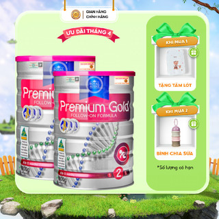 Combo 2 Sữa Bột Hoàng Gia Úc Premium Gold Số 2 Bổ Sung Vitamin, Khoáng Chất Cho Trẻ Royal AUSNZ 900g