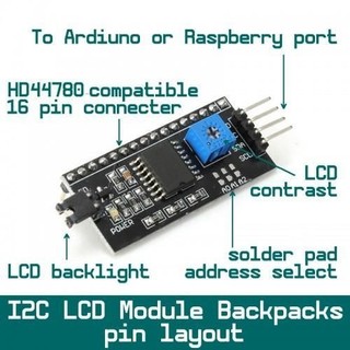 Module Chuyển Đổi I2C Cho LCD1602 LCD1602A LCD2004