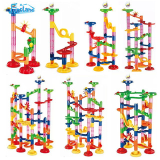 Funslane Đá Cẩm Thạch Chạy Khối Xây Dựng 3D Đá Cẩm Thạch Trượt Theo Dõi Đồ Chơi Tự Làm Sáng Tạo Lắp Ráp Mê Cung Đồ Chơi Cho Trẻ Em Quà Tặng