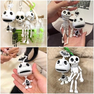Sáng Tạo Đồng Hồ Móc Khóa Ngộ nghĩnh Dạ Quang Móc Khóa Halloween Mặt Dây Chuyền Vui Vẻ Quà Tặng Móc Chìa Khóa Trang Trí