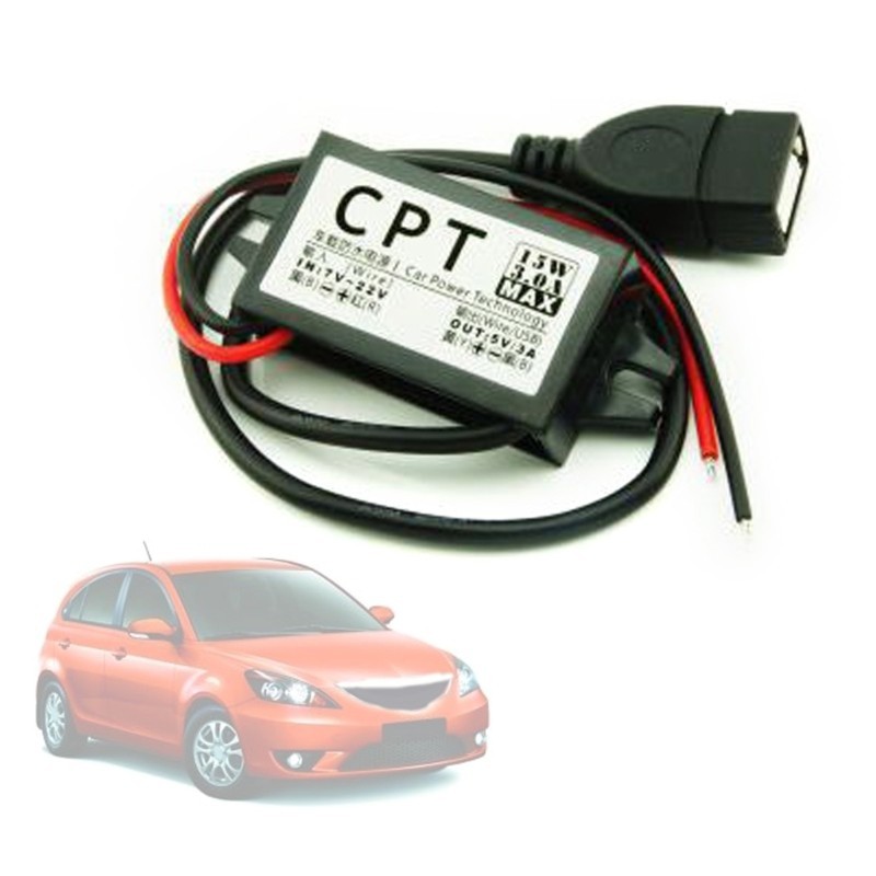 Bộ chuyển đổi USB XY 12V sang USB 12V sang 5V Bộ chuyển đổi Bucking dòng điện trực tiếpModule 3A 15W