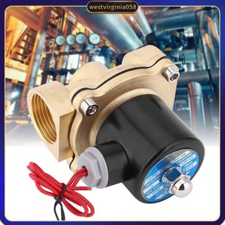 Westvirginia058 van điện từ thường đóng bằng đồng thau cho dầu nước không khí 1in bspp 2w250-25 ac220/dc24v/dc12v