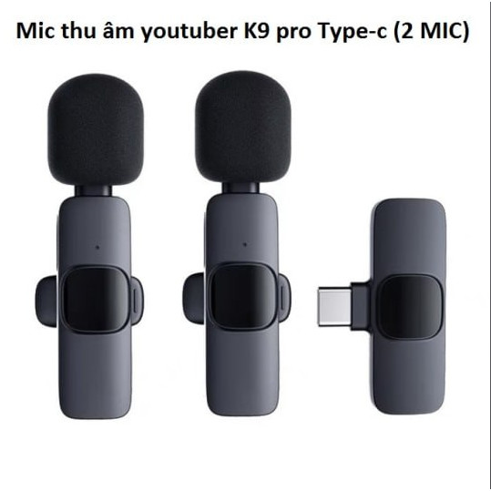 Mic thu âm Youtuber K9 Pro BH1T (Jack Type-C, 2 mic)