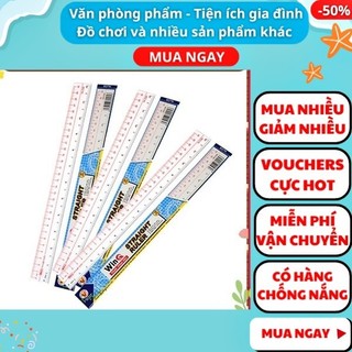 Thước nhựa dẻo trong suốt 30cm - Thước kẻ học sinh 30cm , Aplusmart