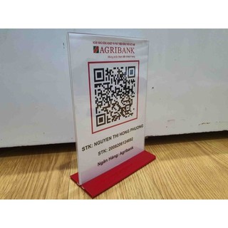 Menu Mã QR CODE để bàn mica, bền đẹp
