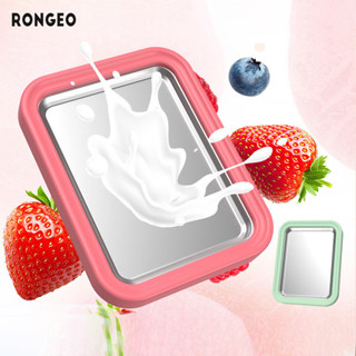RONGEO Máy làm sữa chua chiên khay đá gia đình nhỏ máy làm kem mini bằng thép không gỉ cắm miễn phí