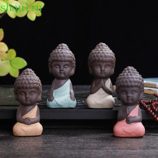 Tượng phật gốm sứ shanlin, tượng phật nhỏ gốm sứ, bền đẹp dễ thương sống động tay khắc nhỏ trang trí nhà sư ngoài trời các bức tượng nhỏ