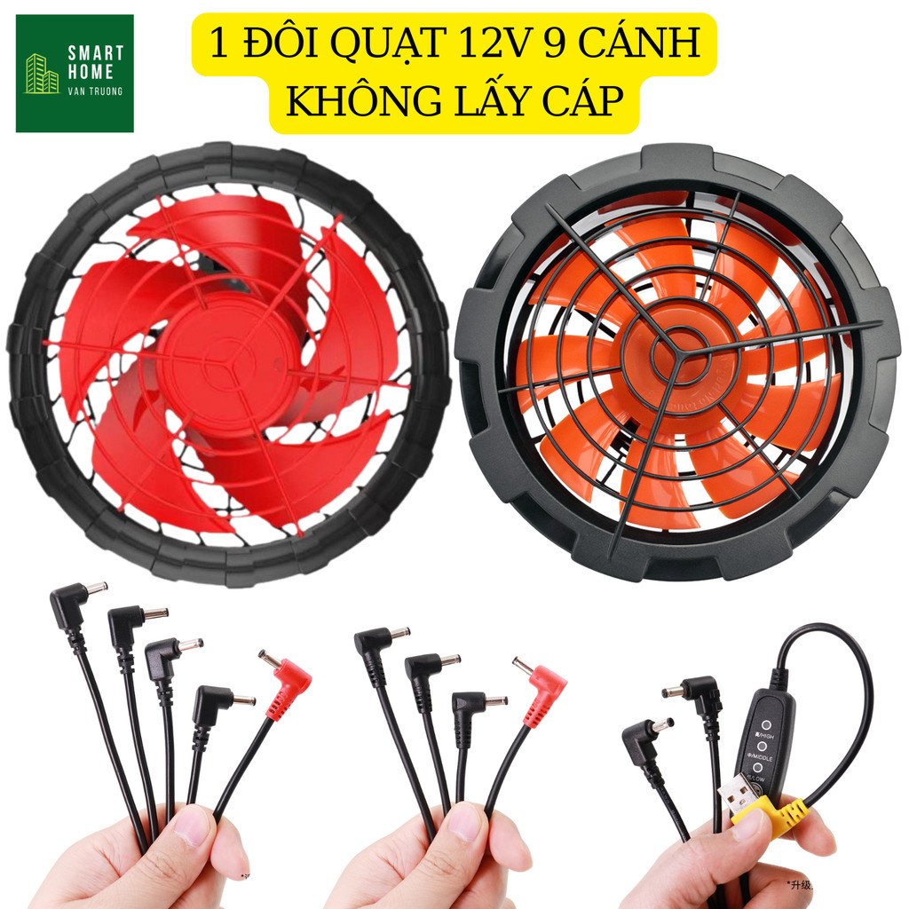 Quạt Azuki Super Ultra Công Nghệ 12V Siêu Mạnh, BH 12 Tháng Chính Hãng