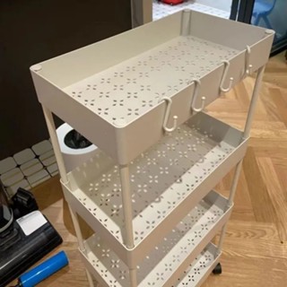 ( HÀNG CÓ SĂN)Kệ đựng đồ OMMANI đa năng 4 tầng có bánh xe đẩy chuyên dụng cho spa, phòng tắm, bếp chất liệu inox cao cấp