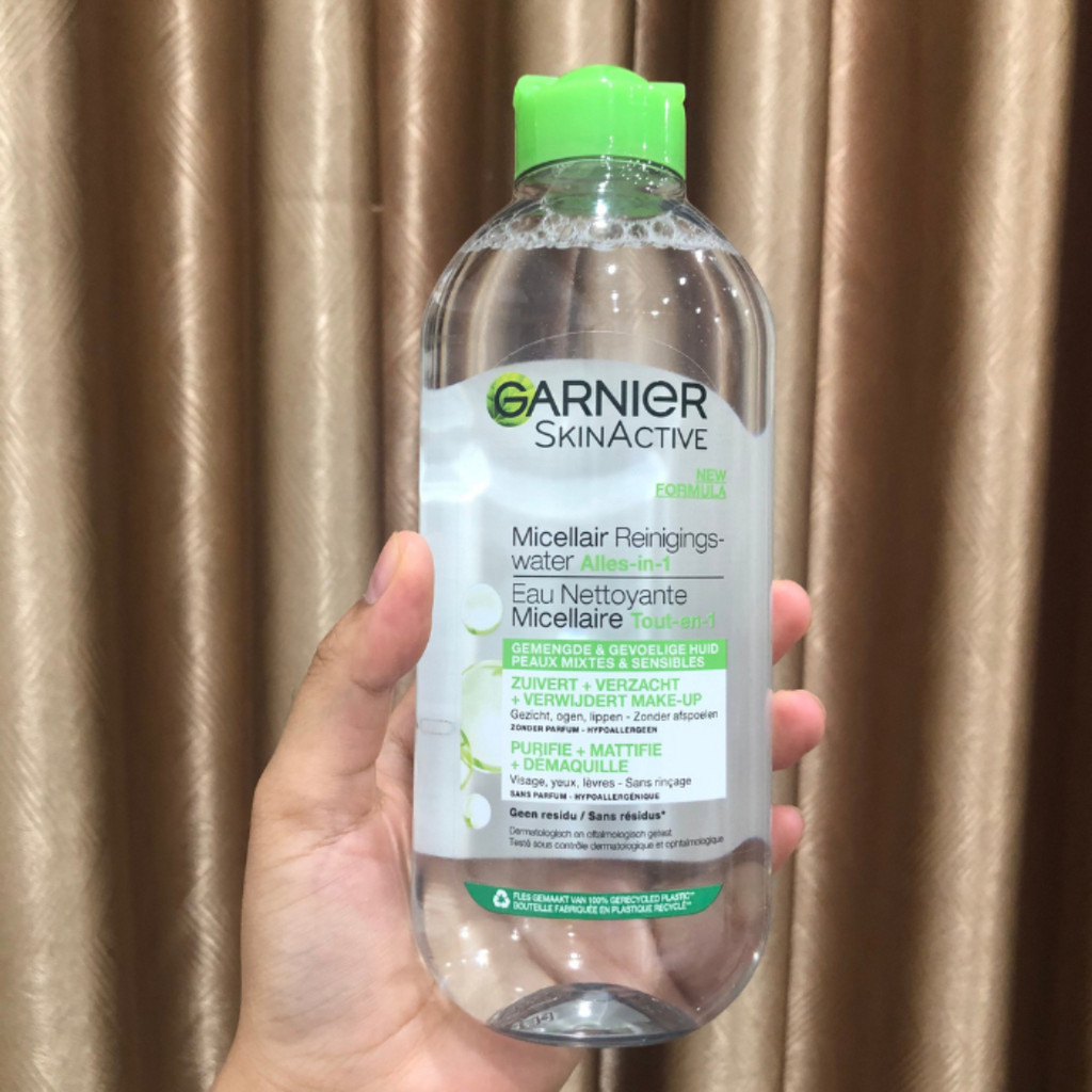 Nước Tẩy Trang Garnier Làm Sạch Da Dịu Nhẹ & Giữ Ẩm Cho Da Pháp 400ml